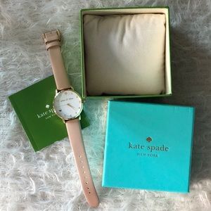 kate spade Accessories - KATE SPADE NEW YORK ‘Wine And Dine’ Leather Watch kate spade Accessories - KATE SPADE NEW YORK ‘Wine And Dine’ Leather Watch